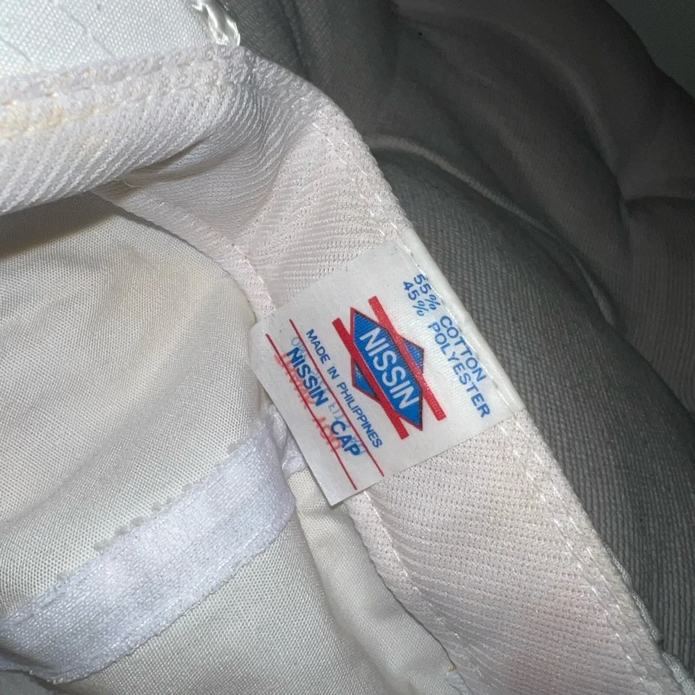 Vintage NISSIN White 'Party Ahead' Celebration Cap